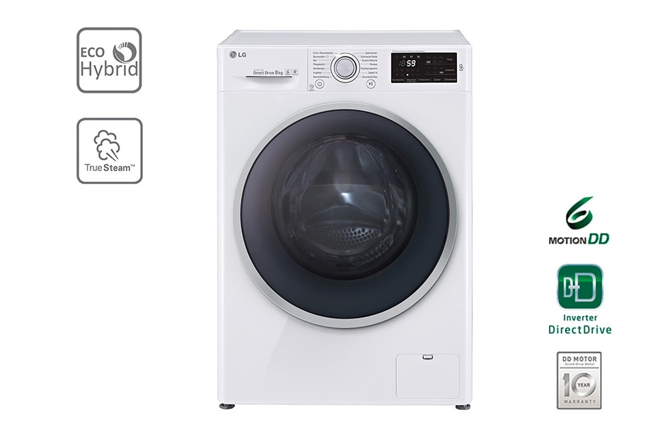 LG Waschtrockner mit ECO Hybrid System, NFC und 6 Motion DirectDrive™. 8 Kg Waschen / 5 kg Trocknen., F14U2TDH1NH