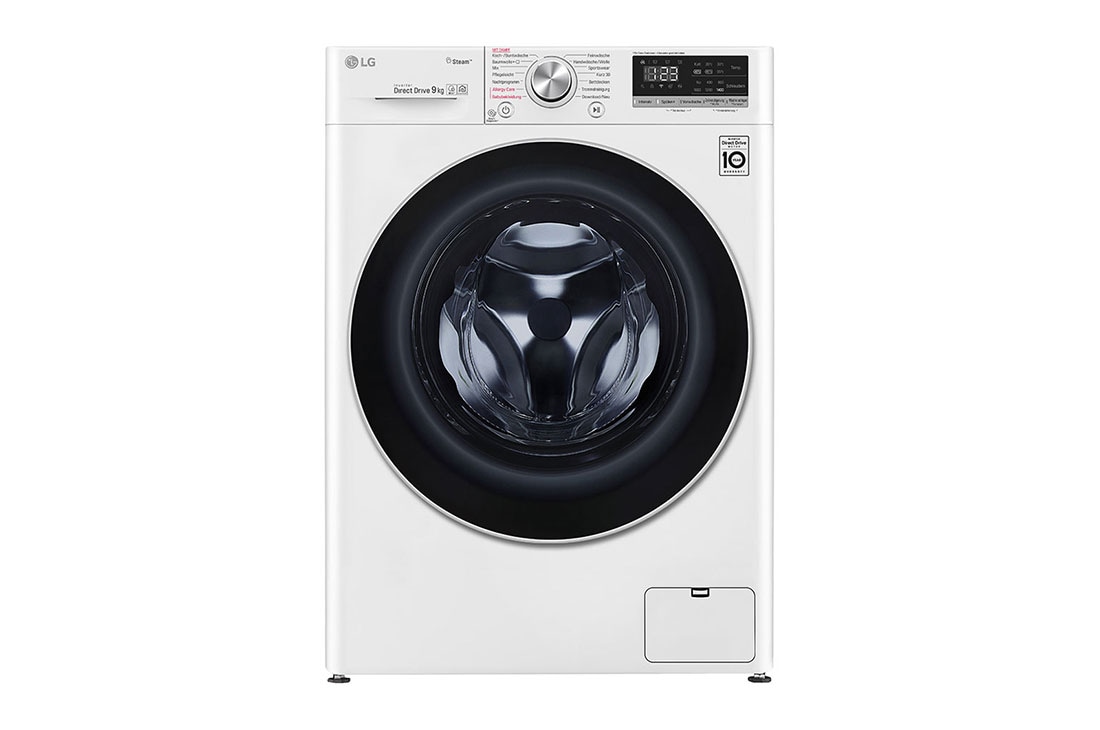 LG Waschmaschine mit 9kg Fassungsvermögen, AI DD™ und Steam, F4WV409S1