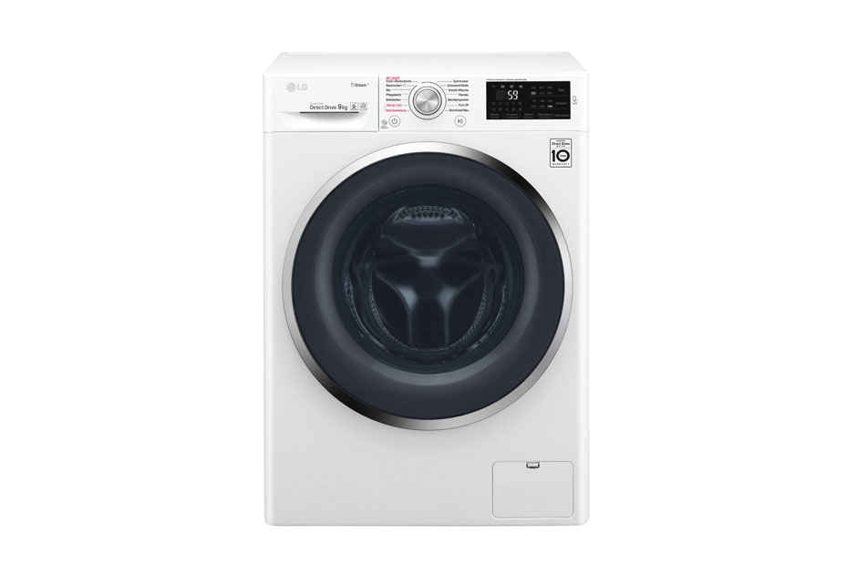 LG Waschmaschine mit 9 kg Fassungsvermögen, Steam™ und Inverter Direct Drive™, F14WM9KG