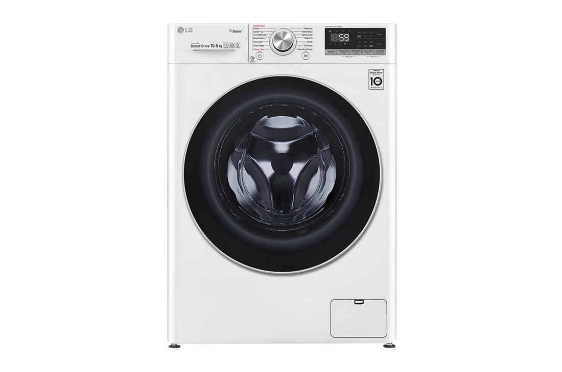 LG Waschmaschine | 10 kg | Energieeffizienzklasse* A++-40% | AI DD™ | Steam+™ | TurboWash™ | Aqualock | Neue Wohlfühl-Trommel, F4WV710P1
