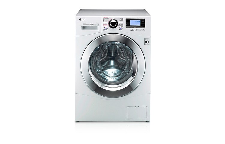 LG Direct Drive™ Waschtrockner | Füllmenge Waschen bis zu 12kg/Trocknen bis zu 8kg | weiß | 6 Motion | Smart Diagnosis, F1695RD