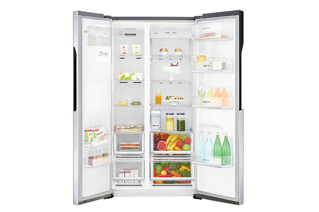 Refrigerateur americain avec distributeur eau glacons et glace