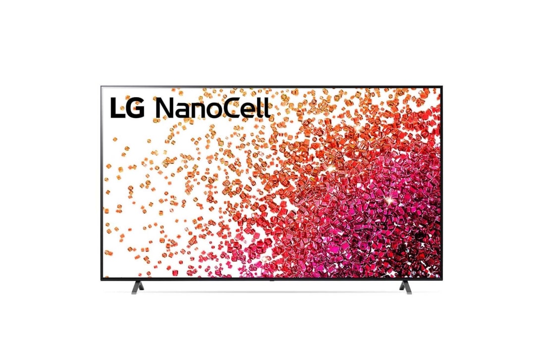 LG 86“ LG 4K NanoCell TV NANO75, Eine Vorderansicht des LG NanoCell TV, 86NANO759PA