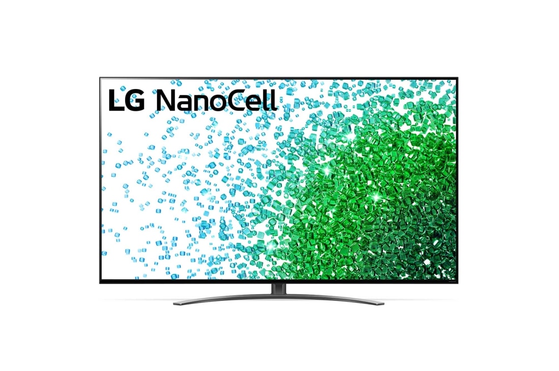 LG 75“ LG 4K NanoCell TV NANO81, Eine Vorderansicht des LG NanoCell TV, 75NANO819PA