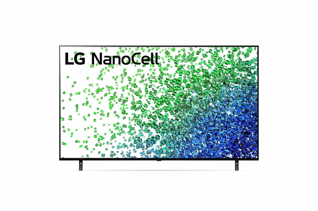 LG 55“ LG 4K NanoCell TV NANO80, Eine Vorderansicht des LG NanoCell TV, 55NANO809PA
