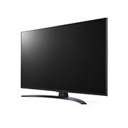 LG 43“ LG UHD TV, vue de côté à 30 degrés avec image de remplissage, 43UP81009LR, thumbnail 3