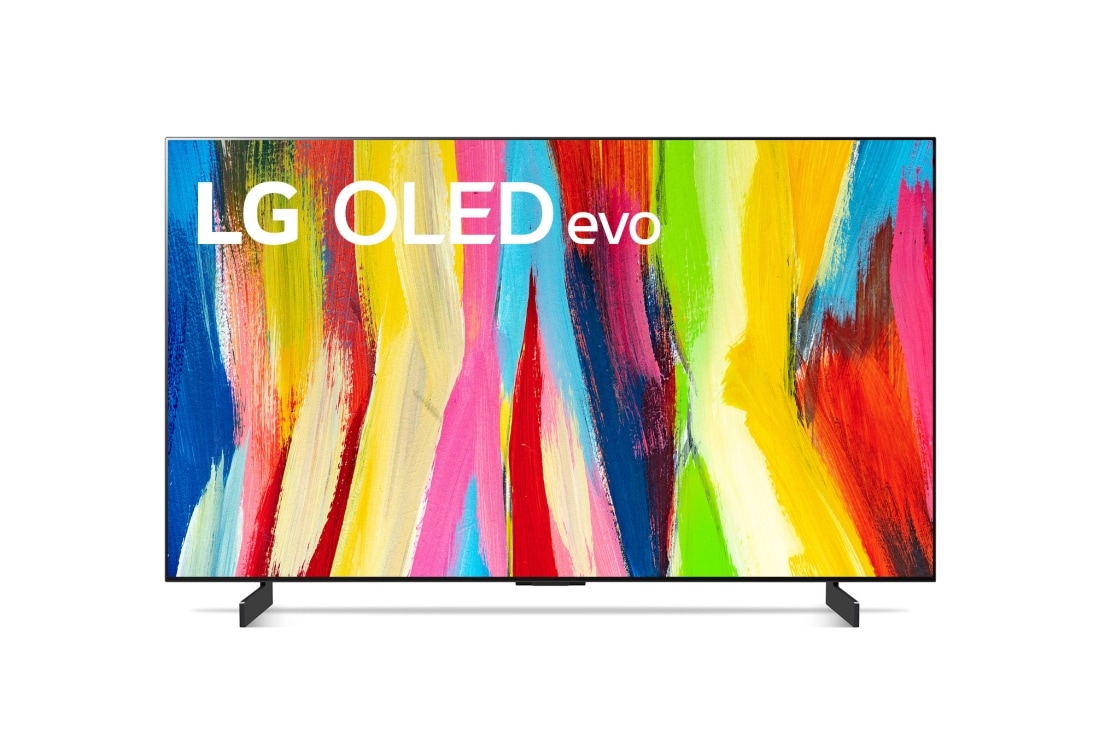 LG Smart TV LG OLED evo C2 4K 42 pouces, Vue de face , OLED42C24LA