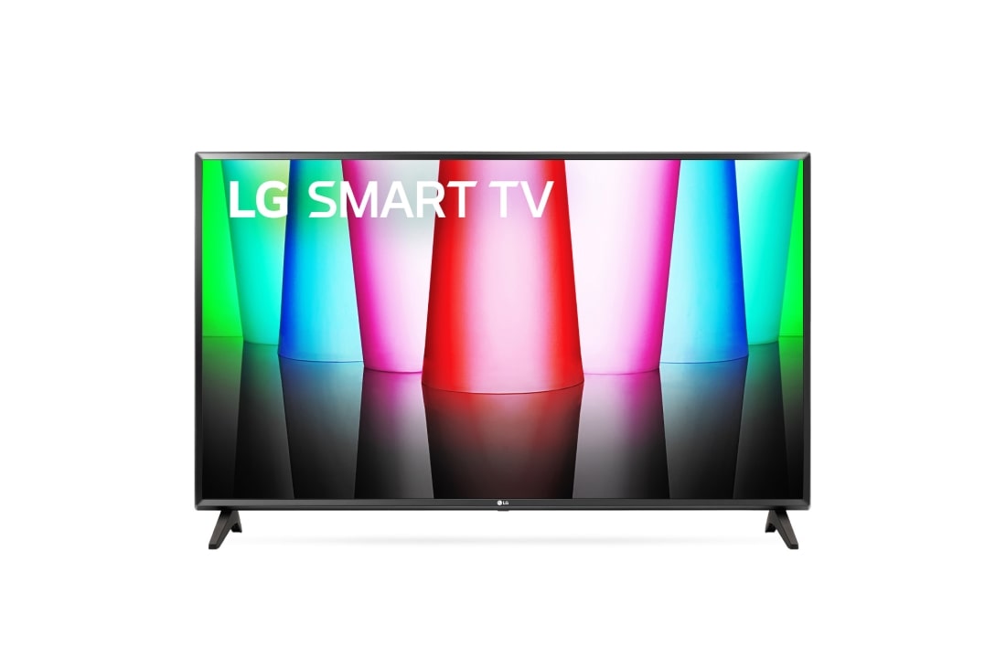 LG 32“ LG FHD TV, Vue avant du téléviseur UHD de LG avec image de remplissage et logo du produit, 32LQ570B6LA