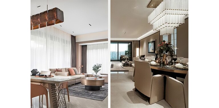 粤海集团邀请凯达环球Aedas与上海恩威等世界顶尖设计团队，以极致的匠心精神打磨每一个细节。从建筑立面的肌理，到园林景观的布局，从公共空间的营造，到室内设计的考量，处处流露着对品质生活的深刻理解。在理想生活空间的构建中，粤海云港城对中央空调系统的选择，亦秉持着同样的严苛标准。