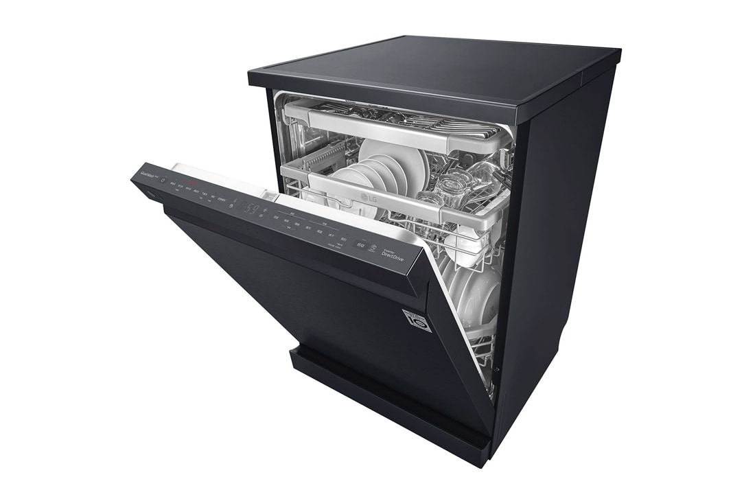 LG 14套原装进口洗碗机 嵌入式 高温蒸汽 深层清洗 双重烘干 曼哈顿午夜黑, DFB325HM, thumbnail 9