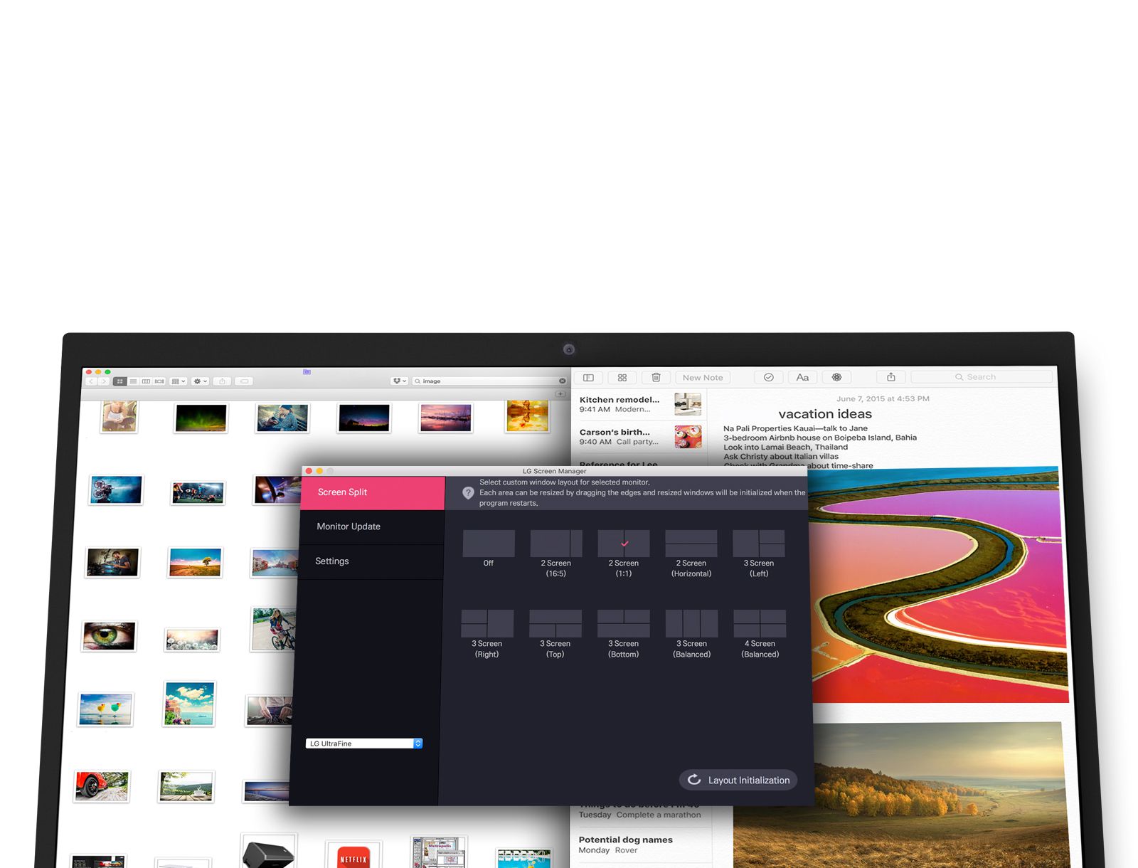 Multi-Function Screen Manager