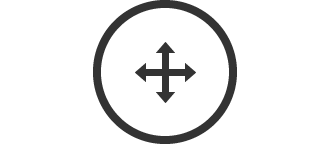 镜头移位图标。	