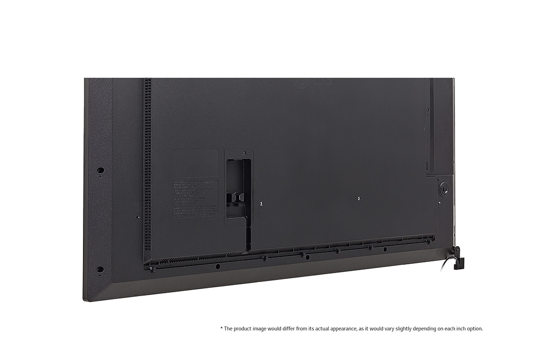 LG UHD超高清显示屏, Close-up image of bottom left corner (* The product image would differ from its actual appearance, as it would vary slightly depending on each inch option.), 49UM5N-H, thumbnail 14