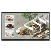 LG电子白板产品, Front view with infill image, 86TR3DQ-B, thumbnail 1