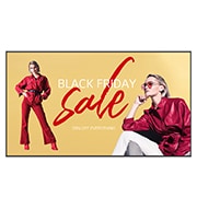 LG UHD分辨率大尺寸商业显示屏, 带填充图像的前视图, 110UM5K-B, thumbnail 1