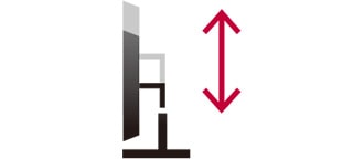 高度可在0至110毫米范围内调节的支架