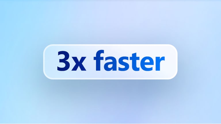 按钮图标上，“3 倍提速”字样在蓝色渐变背景下突出显示。