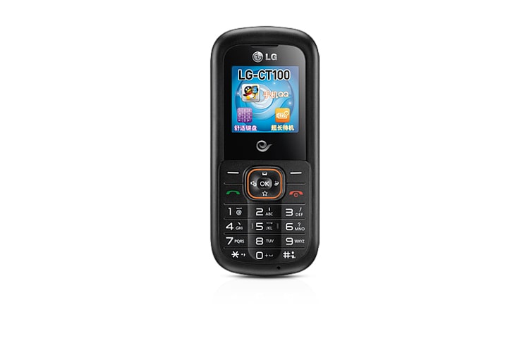 LG 手机QQ；UC浏览器；950mAh大容量电池；简约机身，舒适键盘。, CT100
