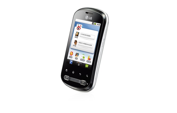 LG 擎天风靡，LG Optimus ME, P350-Silver, thumbnail 2