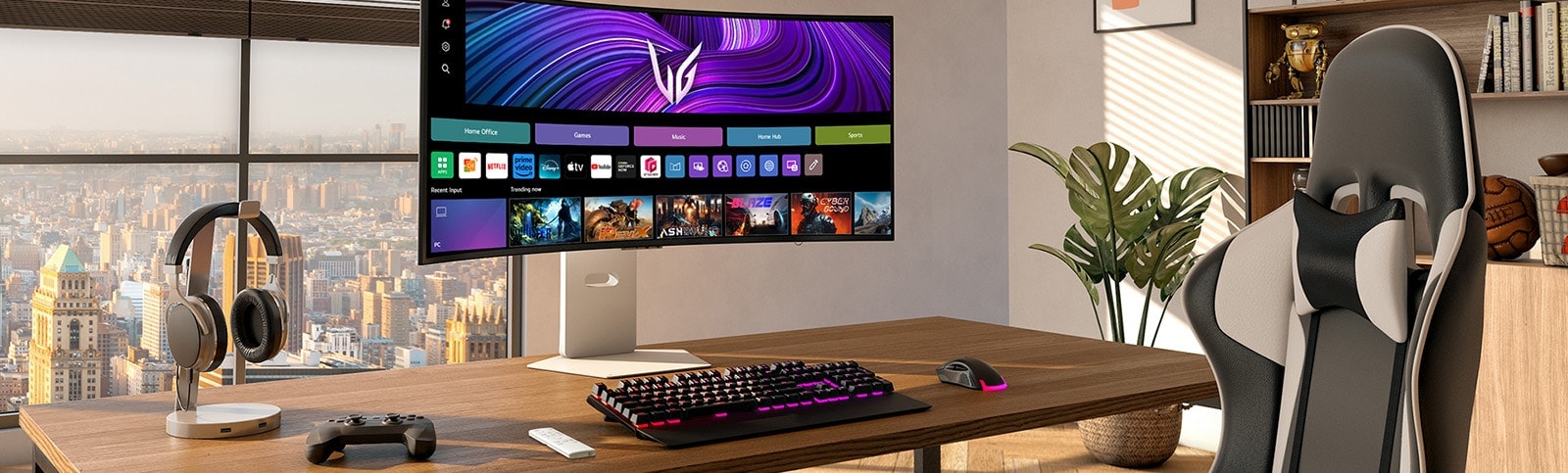 Front image of the UltraGear™ 39gx90sa gaming monitor.