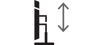 Swivel adjustable icon.	