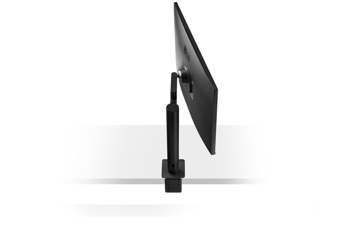 LG 31.5英寸 Ergo系列UHD 4K  IPS显示器，搭载USB Type-C™, Rear Side View Close Up Monitor Arm On The Center, 32UN880, thumbnail 12