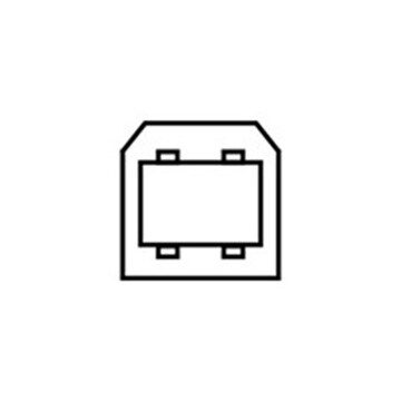 USB 3.0 upstream pictogram.