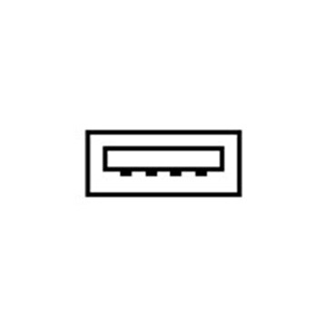 USB 3.0 downstream pictogram.