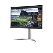 LG 27英寸 UHD 4K IPS显示器 2000:1对比度, -15度侧视图, 27UQ850V-W, thumbnail 2
