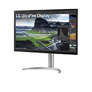 LG 31.5英寸 UHD 4K IPS显示器 2000:1对比度, -15度侧视图, 32UQ850V-W, thumbnail 2
