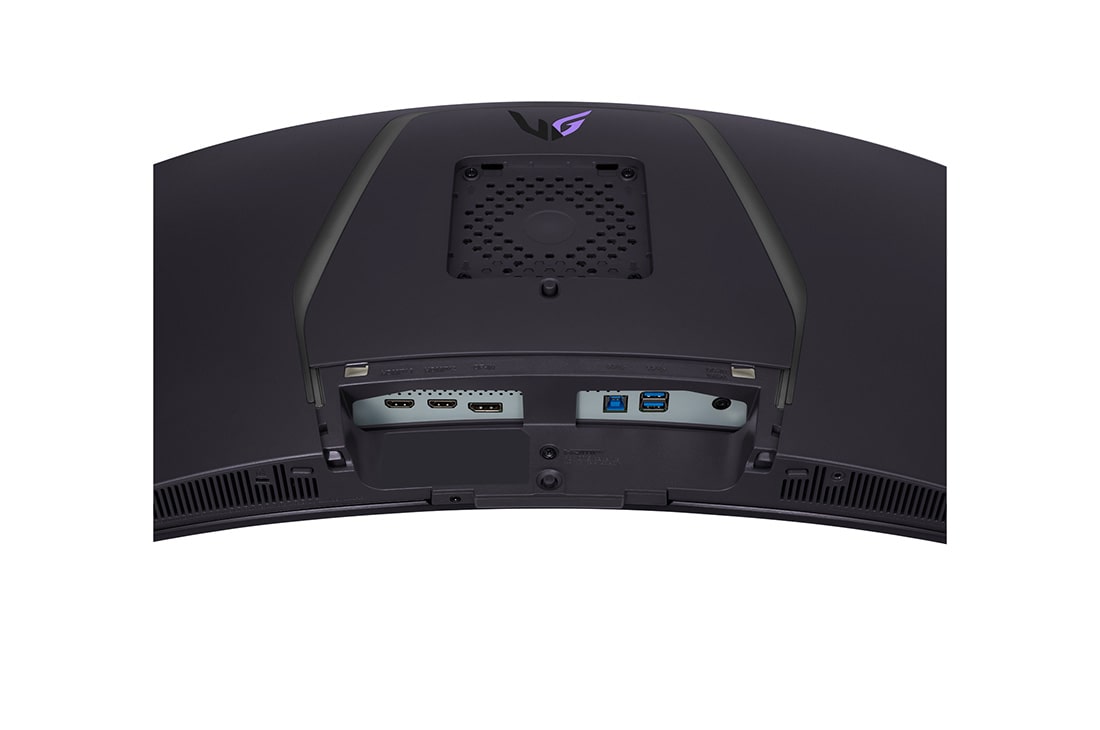 LG 33.9英寸 UltraGear™ OLED 新款 800R曲面屏电竞显示器 | 21:9 Ultra-WQHD 240Hz, 0.03ms (GtG), DisplayHDR True Black 400, close-up view of ports, 34GS95QE-B, thumbnail 11