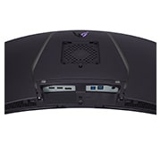 LG 33.9英寸 UltraGear™ OLED 新款 800R曲面屏电竞显示器 | 21:9 Ultra-WQHD 240Hz, 0.03ms (GtG), DisplayHDR True Black 400, close-up view of ports, 34GS95QE-B, thumbnail 11