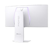 LG 33.9英寸 UltraGear™ OLED 新款 800R曲面屏电竞显示器 | 21:9 Ultra-WQHD 240Hz, 0.03ms (GtG), DisplayHDR True Black 400, 背面全体画像, 34GS95QE-W, thumbnail 7