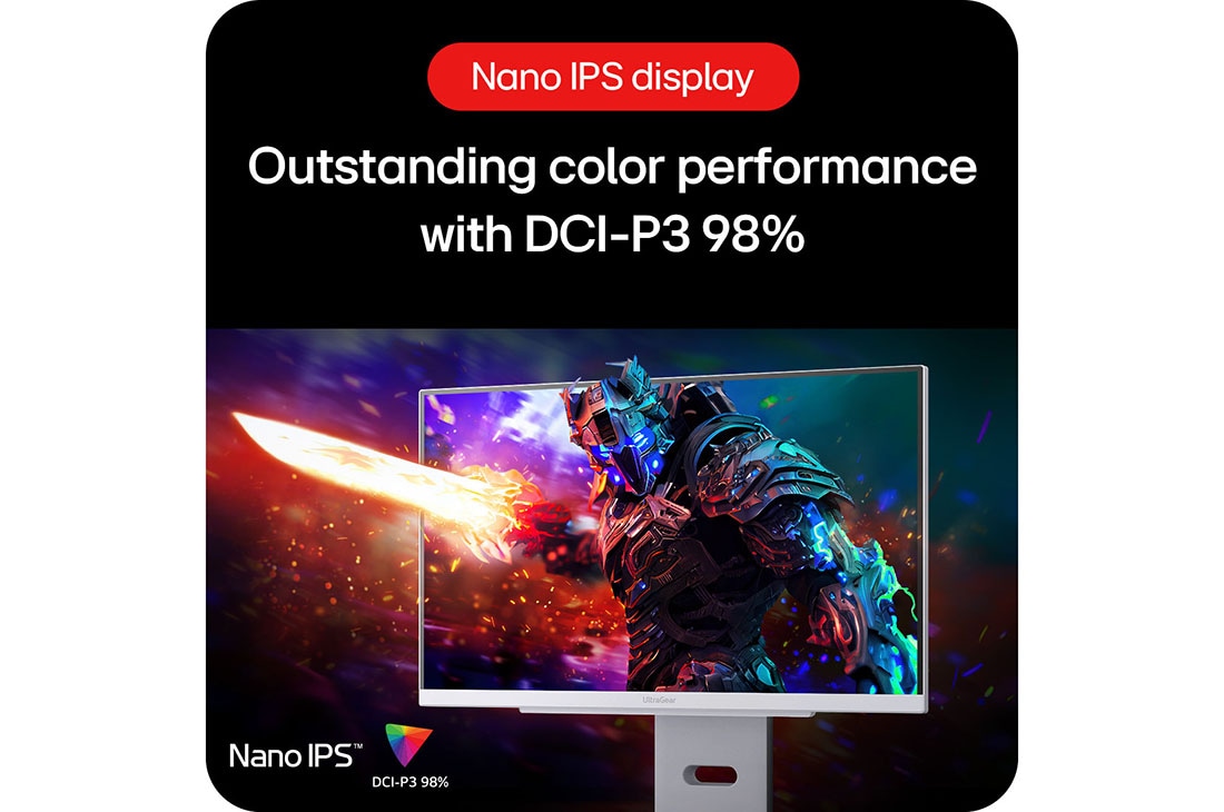 27” UltraGear™ QHD Nano IPS 180Hz (O/C 200Hz) 电竞显示器