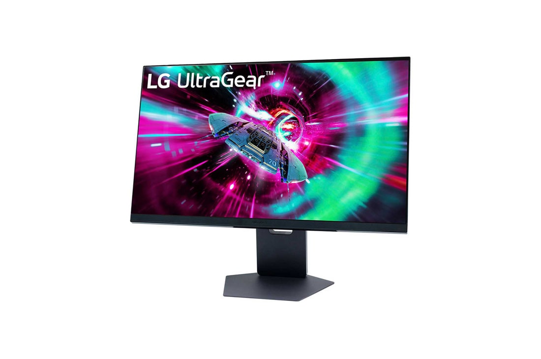LG 32” LG UltraGear™ UHD  144Hz 刷新率电竞显示器, -15 degree side view, 32GS94U-B, thumbnail 2