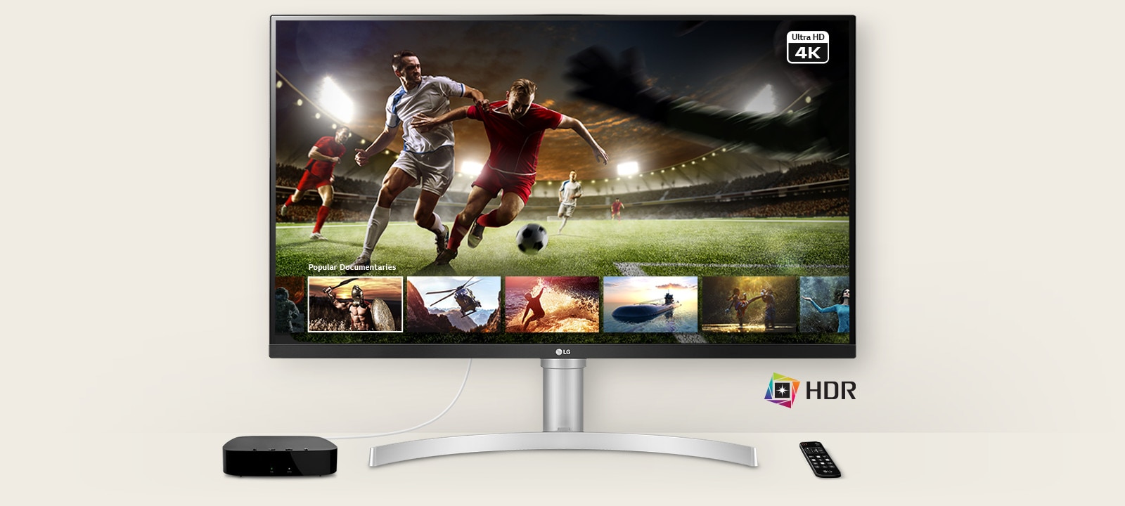 Ultra HD 4K, and HDR for content from multiple streaming services.