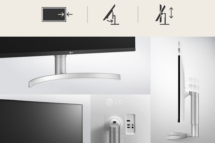 Versatile design with tilt and height adjustment options.