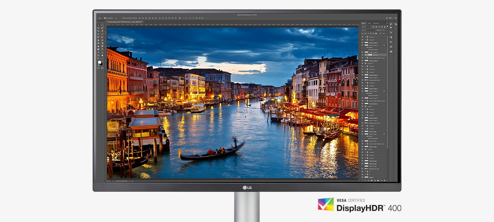 The monitor with VESA DisplayHDR™ 400 enabling dramatic visual immersion.