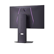 LG UltraGear™ 27英寸 240Hz UHD 4K Nano IPS Black电竞显示器 | 1ms (GtG), DP 2.1, DisplayHDR 600, rear view of monitor with illuminated LED accents, 27G850A-B, thumbnail 8