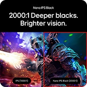 LG UltraGear™ 27英寸 240Hz UHD 4K Nano IPS Black电竞显示器 | 1ms (GtG), DP 2.1, DisplayHDR 600, rear close-up of monitor with illuminated LED accents, 27G850A-B, thumbnail 16