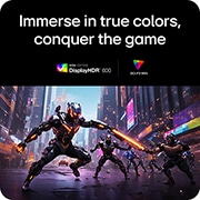 LG UltraGear™ 27英寸 240Hz UHD 4K Nano IPS Black电竞显示器 | 1ms (GtG), DP 2.1, DisplayHDR 600, rear close-up of monitor with illuminated LED accents, 27G850A-B, thumbnail 17