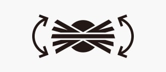 Swivel adjustable icon.