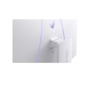 LG UltraGear™ 31.5英寸 144Hz UHD 4K 智能游戏显示器 | 1ms (GtG), webOS, close-up view of ports, 32G810SA-W, thumbnail 15