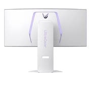 LG UltraGear™ 34英寸 OLED 240Hz WQHD 曲面屏智能游戏显示器 | webOS, 0.03ms (GtG), 240Hz, DisplayHDR True Black 400, rear view with lights on, 34GX90SA-W, thumbnail 11