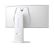 LG UltraGear™ 34英寸 OLED 240Hz WQHD 曲面屏智能游戏显示器 | webOS, 0.03ms (GtG), 240Hz, DisplayHDR True Black 400, rear perspective view with lights off, 34GX90SA-W, thumbnail 12