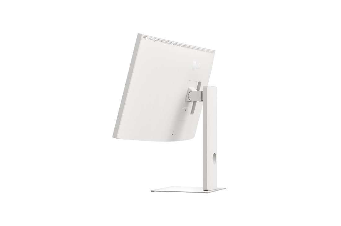 LG UltraFine™ 39.7英寸 Nano IPS Black 5K2K 配备 Thunderbolt™ 5, Rear side view with screen tilted upward, 40U990A-W, thumbnail 5