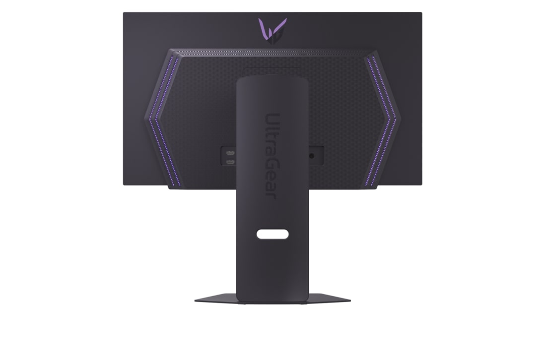 LG UltraGear™ 26.5英寸 第四代OLED 280Hz QHD 游戏显示器 | 0.03ms (GtG), 280Hz, VESA DisplayHDR™ True Black 500 		, rear view with lights off, 27GX700A-B, thumbnail 6