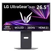 LG UltraGear™ 26.5英寸 第四代OLED 280Hz QHD 游戏显示器 | 0.03ms (GtG), 280Hz, VESA DisplayHDR™ True Black 500 		, view, 27GX700A-B, thumbnail 1