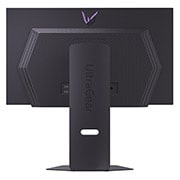 LG UltraGear™ 26.5英寸 第四代OLED 280Hz QHD 游戏显示器 | 0.03ms (GtG), 280Hz, VESA DisplayHDR™ True Black 500 		, rear view with lights on, 27GX700A-B, thumbnail 5