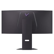 LG UltraGear™ 33.9英寸 OLED 240Hz WQHD 曲面屏电竞显示器 | 0.03ms (GtG), DisplayHDR True Black 400, USB-C (PD 65W) & HDMI 2.1, rear perspective view with lights off, 34GX900A-B, thumbnail 12